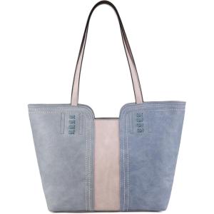 Montana West Tote Bag for Women Top Handle Satchel Purse(Baby Blue)