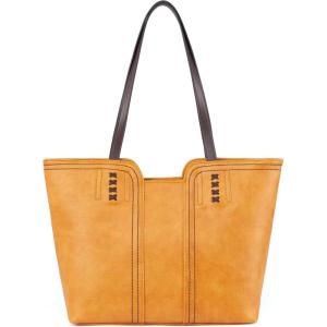 Montana West Tote Bag for Women Top Handle Satchel Purse(Broom Yellow)