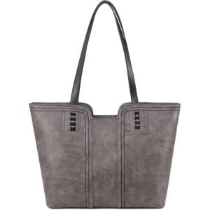 Montana West Tote Bag for Women Top Handle Satchel Purse(Dusty Gray)