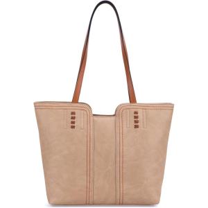 Montana West Tote Bag for Women Top Handle Satchel Purse(Mellow Buff)