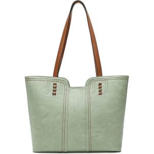 Montana West Tote Bag for Women Top Handle Satchel Purse(Pastel Green)