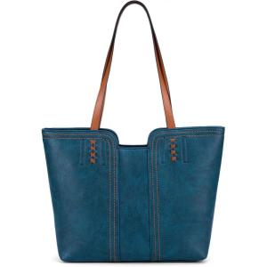 Montana West Tote Bag for Women Top Handle Satchel Purse(Teal Blue)