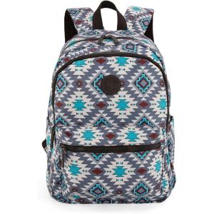 Montana West Western Backpack Purse for Women Lightweight Rucksack Casual Daypack for Laptop Travel MWB-4010-TQ(Aztec Gray 1)