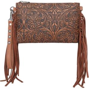 Montana West Western Purse for Women Crossbody Bag Wristlet Clutch Purse(A3 Brown)