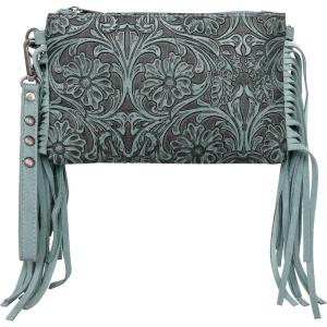 Montana West Western Purse for Women Crossbody Bag Wristlet Clutch Purse(A3turquoise)