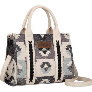 Montana West Wrangler Boho Tote Bag Aztec Top Handle Handbags and Purses(Flat-black)