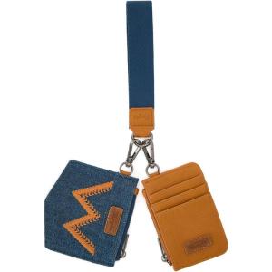 Montana West Wrangler Keychain Wristlet Wallets for Women WG367-W119RD(Light Brown)