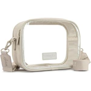 Montana West X Wrangler Clear Bag for Stadium Events Crossbody Purse for Concerts, Sports(Beige)