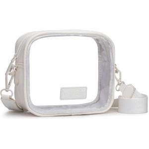 Montana West X Wrangler Clear Bag for Stadium Events Crossbody Purse for Concerts, Sports(White)