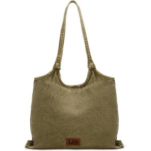 Montana West x Lee Denim Tote Bag for Women Casual Hobo Shoulder Bag & Handbags for Work, Travel, Shopping(Lee-green)