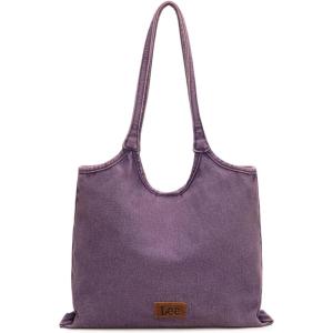 Montana West x Lee Denim Tote Bag for Women Casual Hobo Shoulder Bag & Handbags for Work, Travel, Shopping(Lee-light Purple)