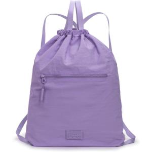 Montana West x Lee Drawstring Backpack Bag Lightweight Small Gym Swim Beach Bag Water Resistant Sports Sackpack for Men Women(Purple)