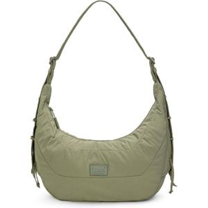 Montana West x Lee Puffer Shoulder Bag for Women Large Quilted Crossbody Lightweight Hobo Purses with Adjustable Strap(Green)