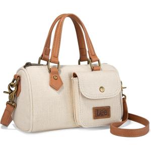 Montana West x Lee Top Handle Satchel Bags for Women Denim Designer Purses and Handbags Fashion Crossbody Bag(Lee-apricot)