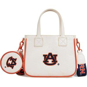 NCAA Team Officially Licensed Women’s Mini Tote Bag with Removable Coin Purse – NCAA Collegiate Gameday Crossbody Bag(Au-beige)