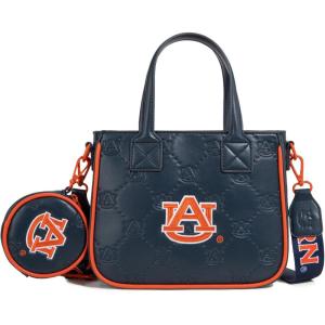 NCAA Team Officially Licensed Women’s Mini Tote Bag with Removable Coin Purse – NCAA Collegiate Gameday Crossbody Bag(Au-navy)