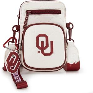 Official LSU Tigers Crossbody Bag – NCAA Licensed Personalized Graduation Gift, Small Purse with Adjustable Strap & Card Slots for Her & Him | Game Day Hands-Free Solution, Travel Essential(Ou-beige)