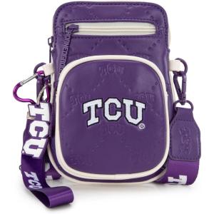 Official LSU Tigers Crossbody Bag – NCAA Licensed Personalized Graduation Gift, Small Purse with Adjustable Strap & Card Slots for Her & Him | Game Day Hands-Free Solution, Travel Essential(Tcu-purple)