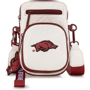 Official LSU Tigers Crossbody Bag – NCAA Licensed Personalized Graduation Gift, Small Purse with Adjustable Strap & Card Slots for Her & Him | Game Day Hands-Free Solution, Travel Essential(Afu-beige)