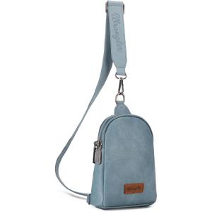Wrangler Crossbody Sling Bag for Women Fanny Packs Chest Bags for Travel(Classic-jean)