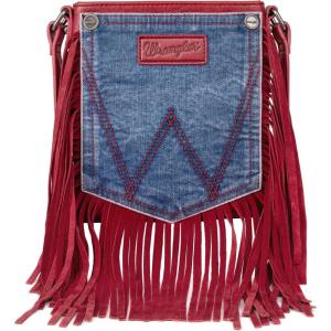 Wrangler Small Doctor Bag for Women Vintage Satchel Bag Western Handbags with Wide Strap(West-pepper Denim)