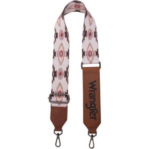 Wrangler Strap Western Purse Straps Replacement Crossbody Handbag Adjustable Aztec Wide Guitar Strap(Strap-angel Diamond Darkbrown)