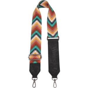 Wrangler Strap Western Purse Straps Replacement Crossbody Handbag Adjustable Aztec Wide Guitar Strap(Strap-angel Diamond Grey)