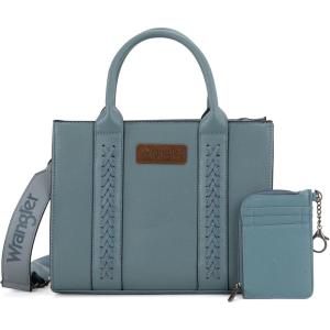 Wrangler Tote Bags for Women Western Purse and Handbags Satchel Top-handle with Card Holder(Classic-jean)