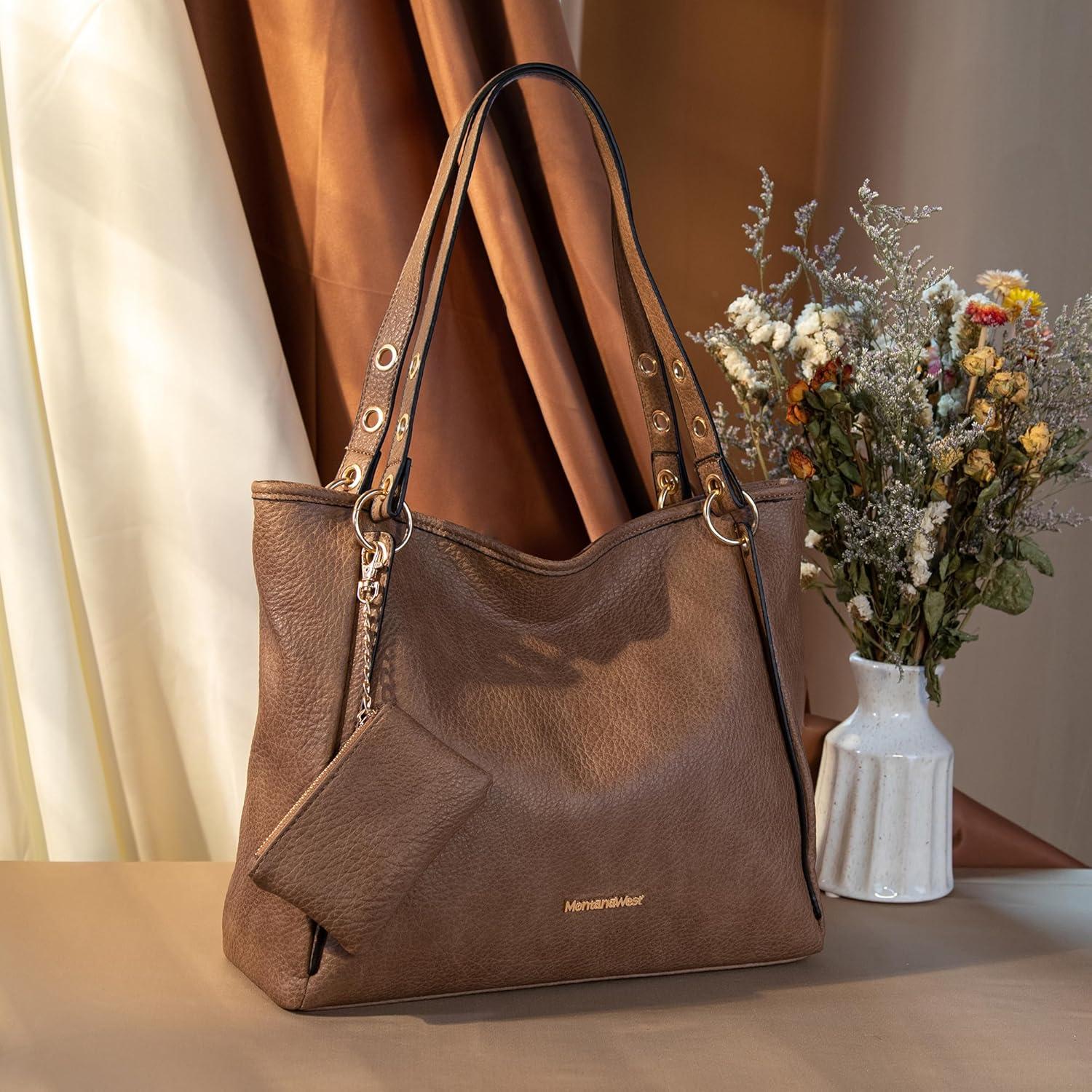 imageMontana West Large Tote Bag for Women Purses and Handbags Shoulder Bag