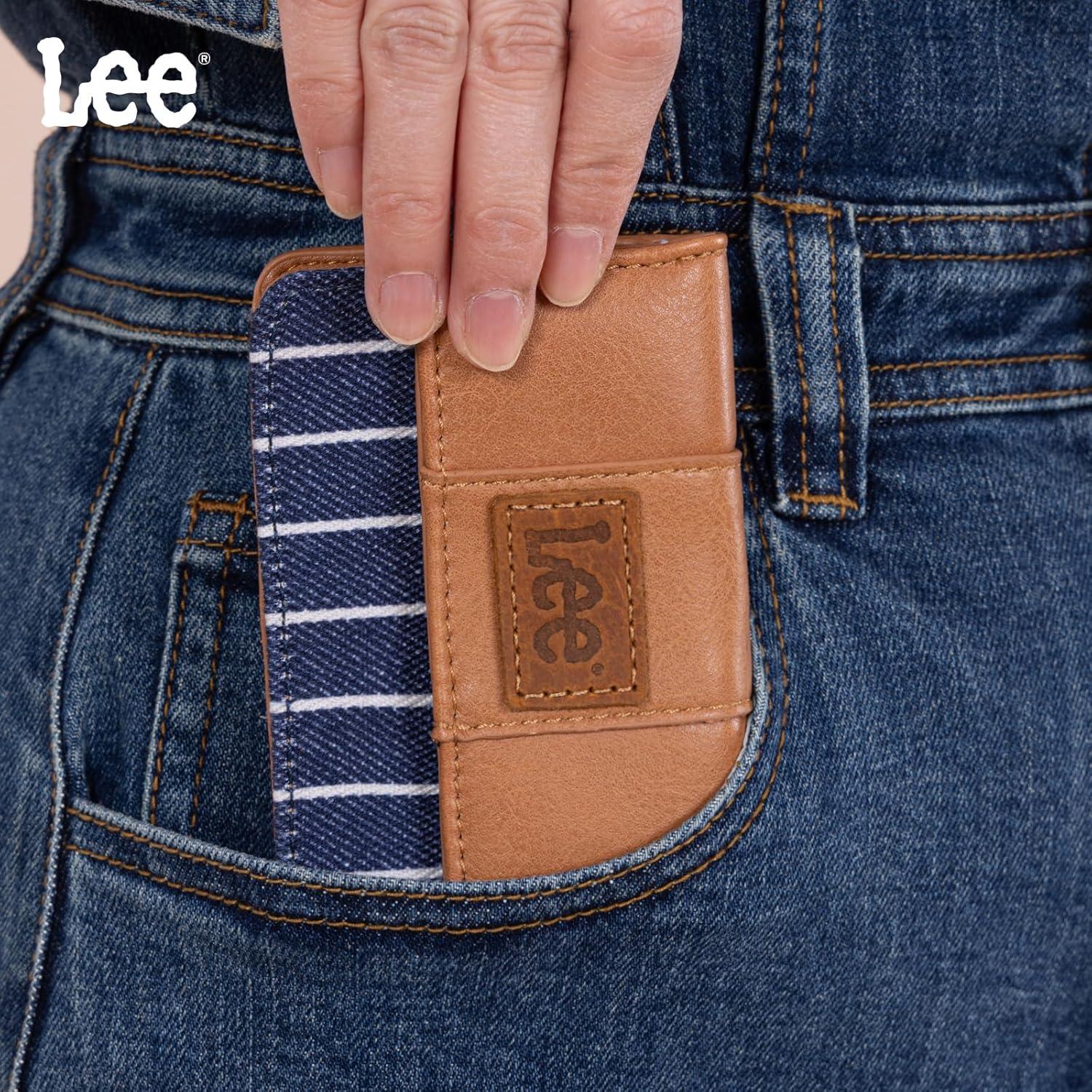 imageMontana West x Lee Small Wallet for Women Compact Credit Card Holder Wallet Purse LEE56005JNCoin pouchJean