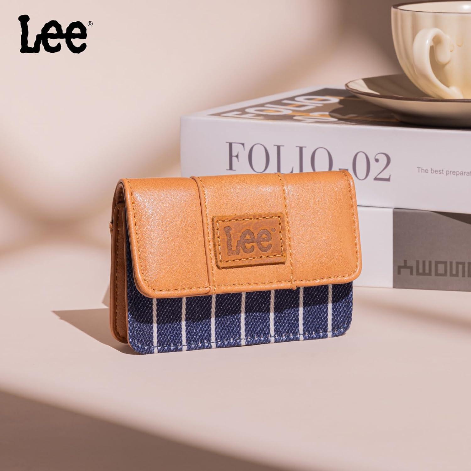 imageMontana West x Lee Small Wallet for Women Compact Credit Card Holder Wallet Purse LEE56005JNCoin pouchJean