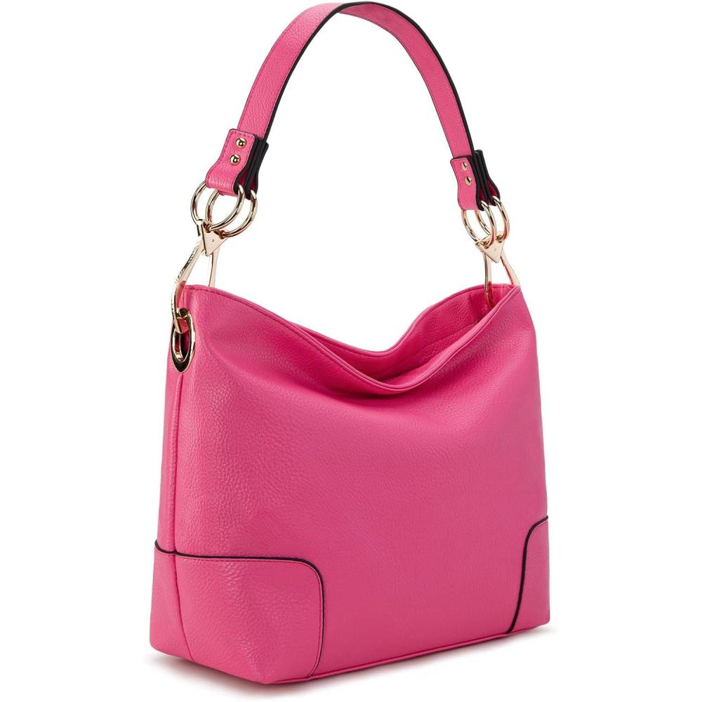 imageMontana West Medium Hobo Bags for Women Top Handle Satchel Shoulder Purse Bucket HandbagSpecialhot Pink