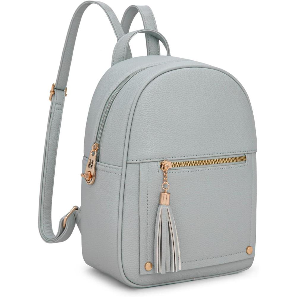 imageMontana West Mini Cute Backpack for Girls Anti Theft Backpack with Secured Zipper and TasselMini Grey
