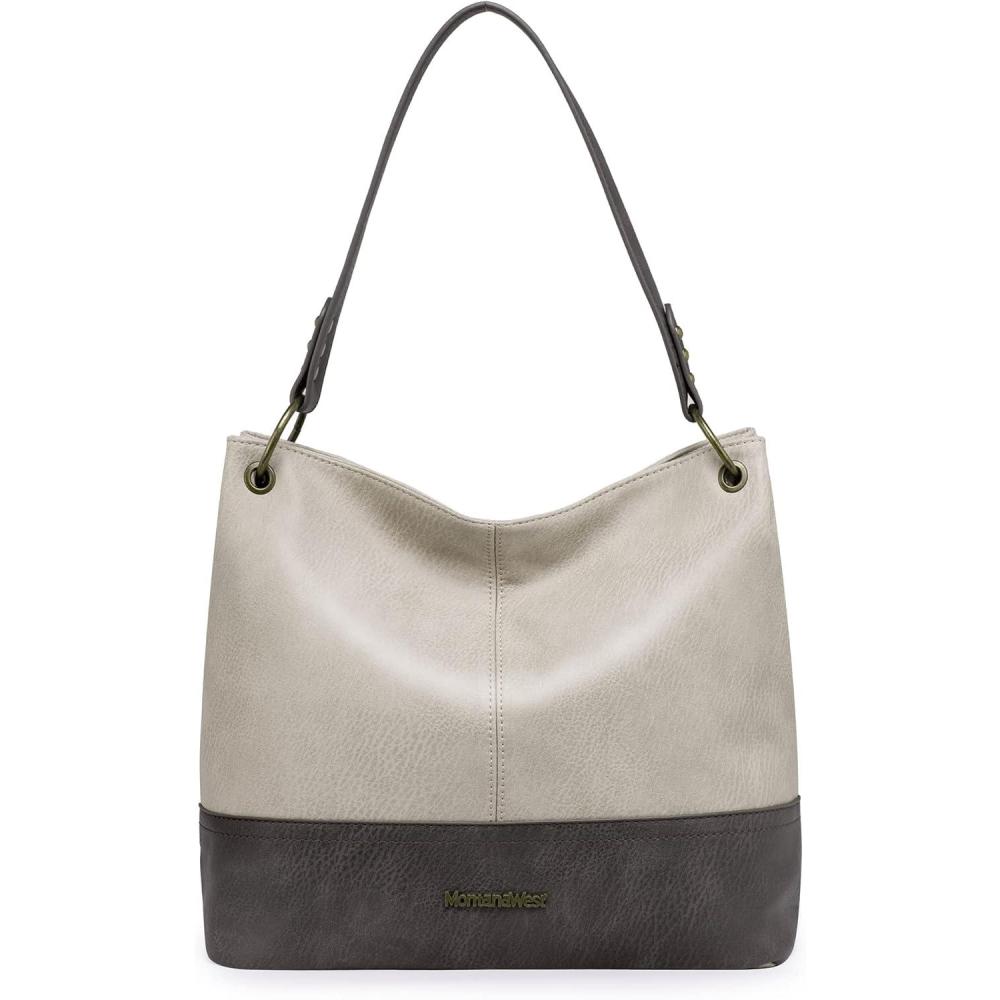 imageMontana West Purses for Women Hobo Shoulder Handbags with ZipperAgrey