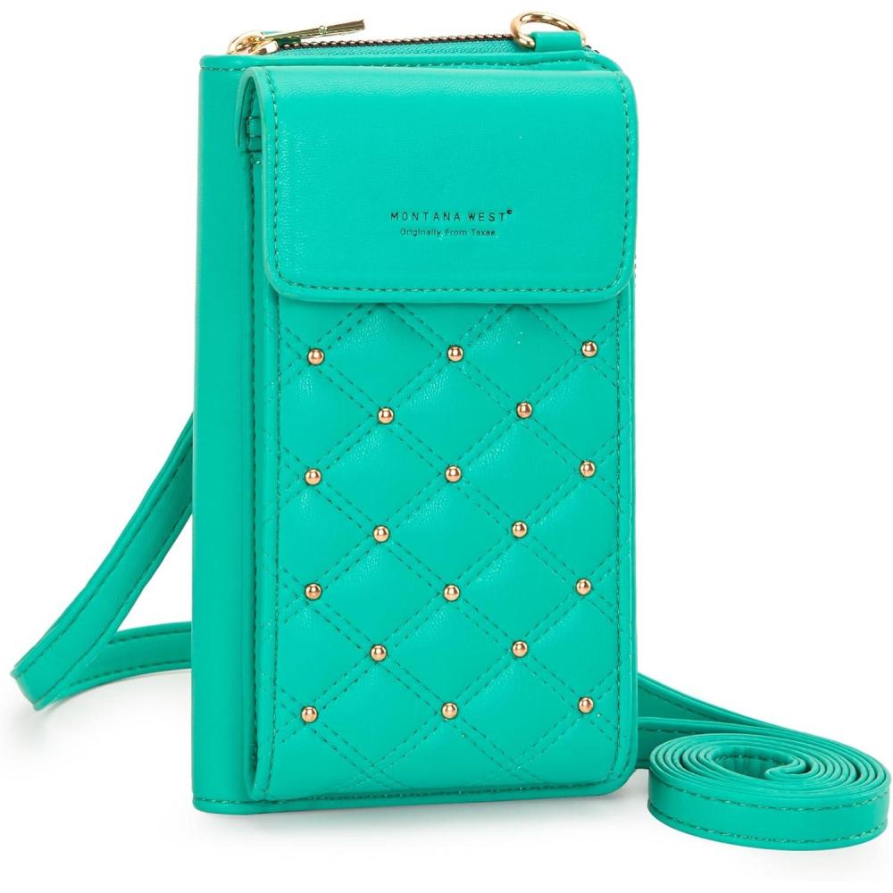 imageMontana West Small Crossbody Cell Phone Purse for Women RFID Blocking Cellphone WalletGreen