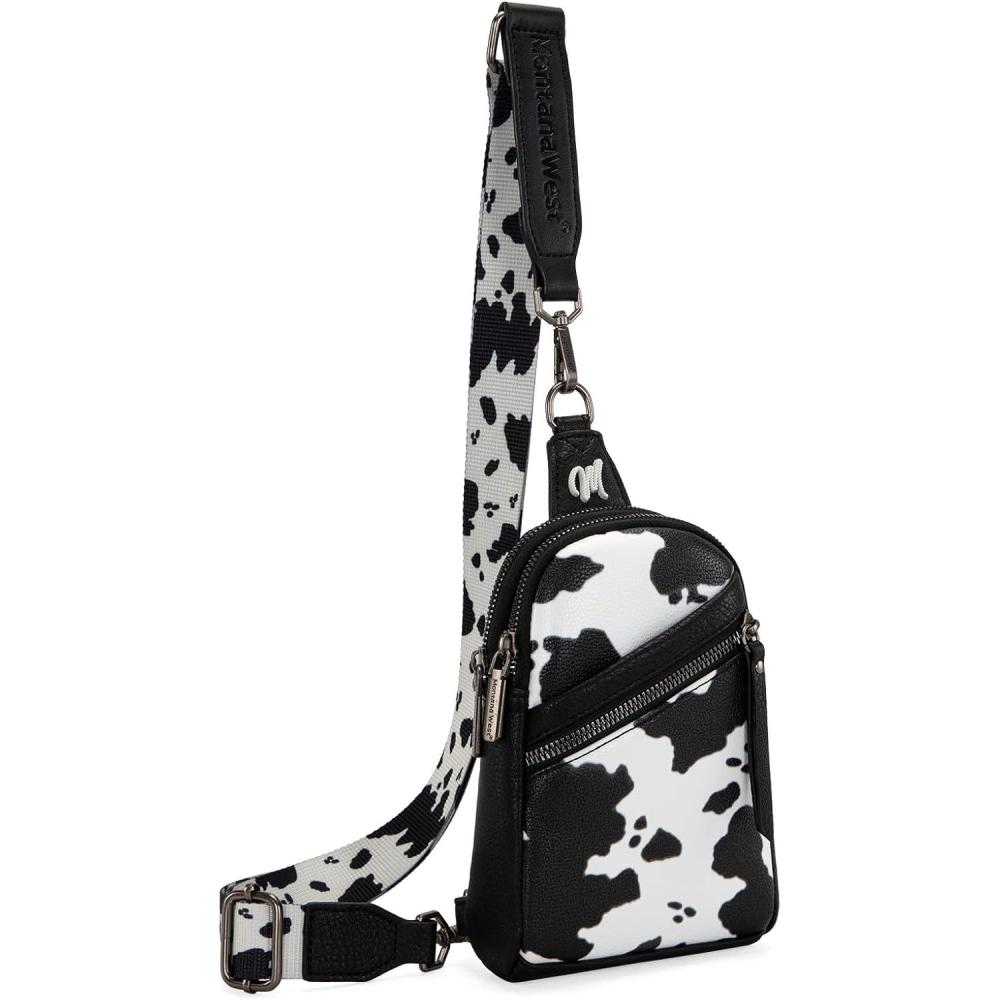 imageMontana West Small Crossbody Sling Bag for Women Cute Cross Body Fanny Pack PurseAablack