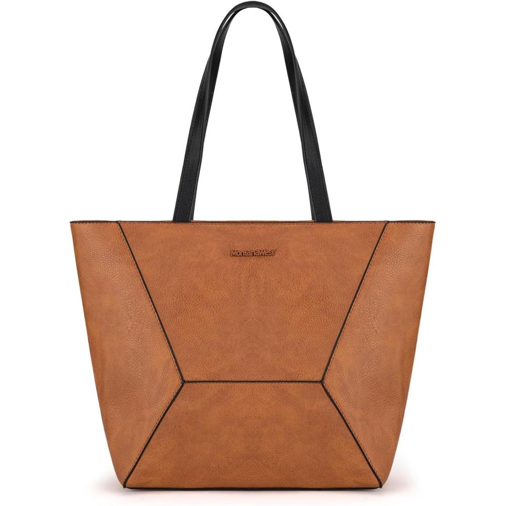 imageMontana West Tote Bag for Women Work Top Handle Handbags and PursesZ Amber Brown