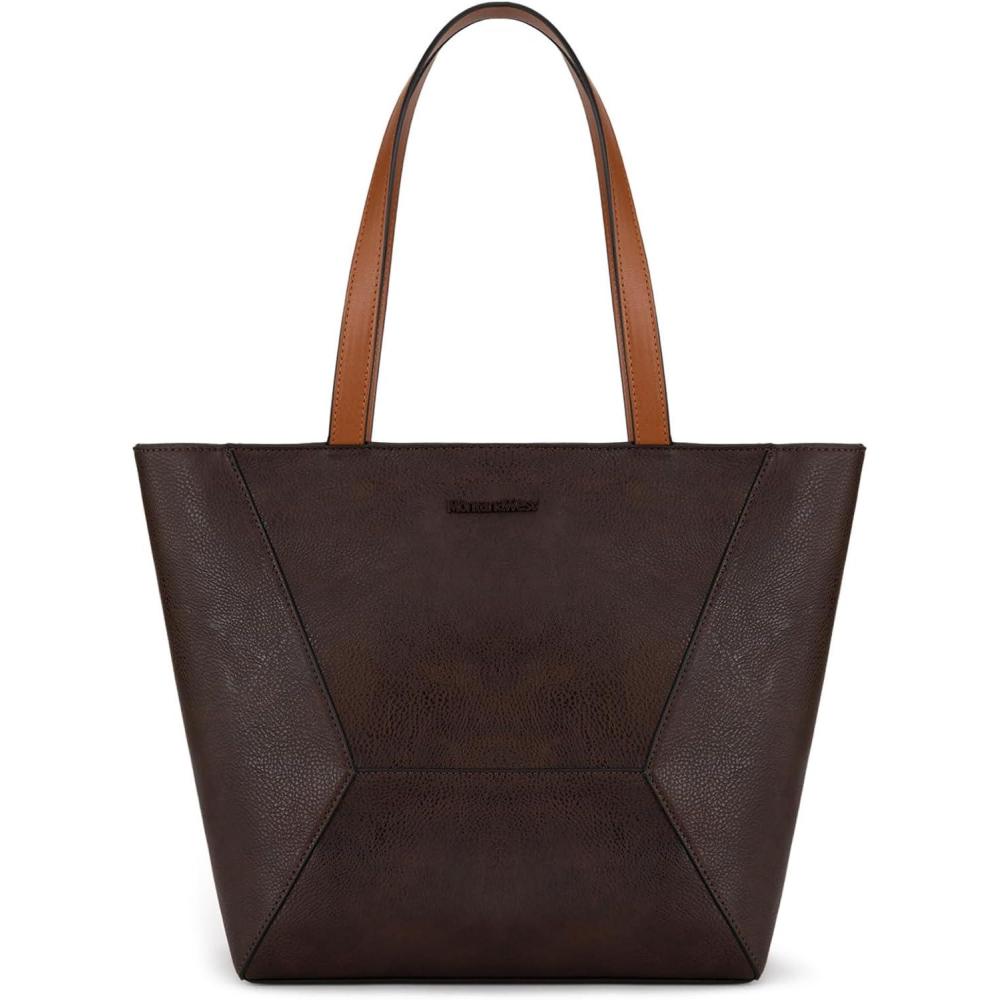 imageMontana West Tote Bag for Women Work Top Handle Handbags and PursesZ Dark Coffee
