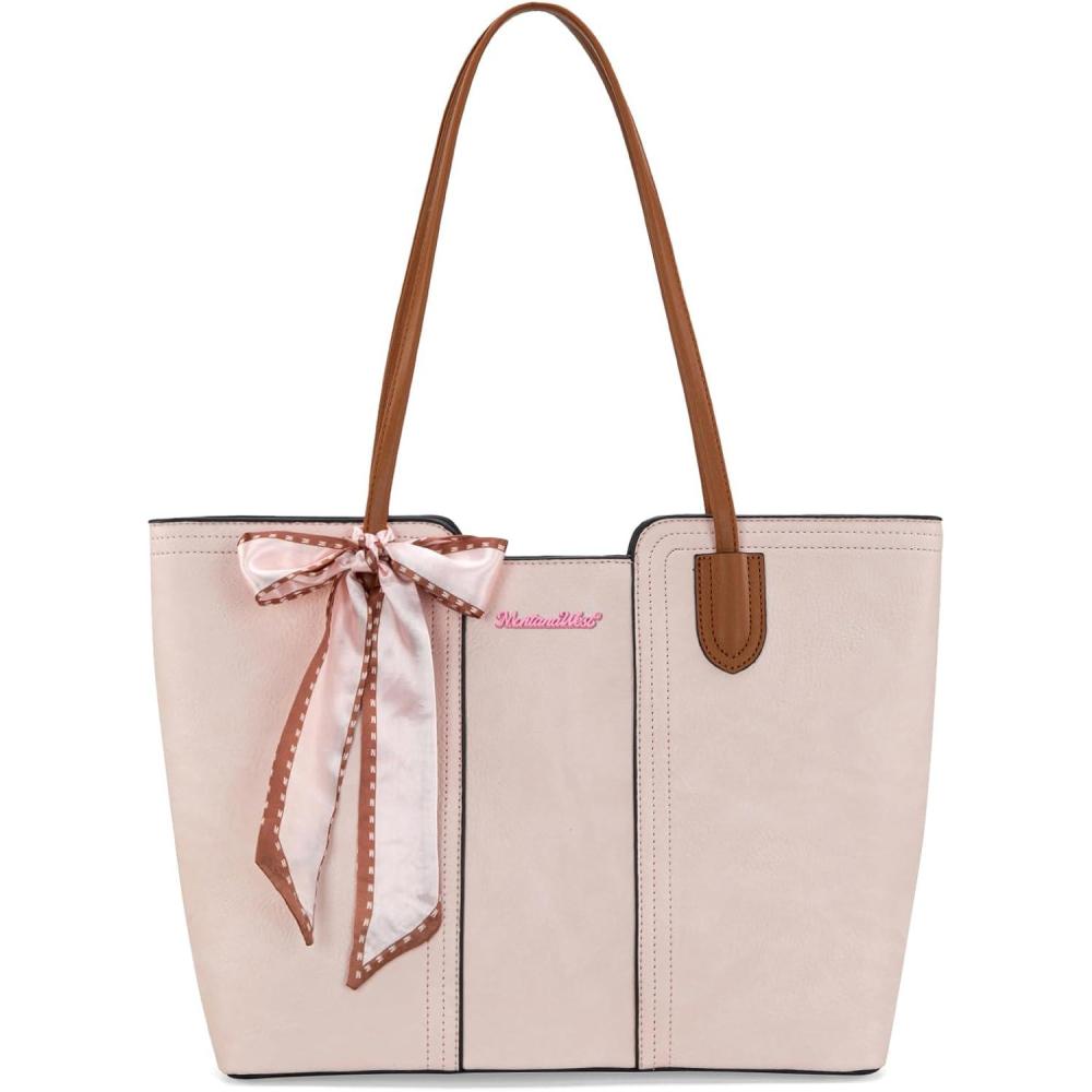 imageMontana West Tote Bags for Women Medium Top Handle Satchel PursesCherry Blossom Coral Orange