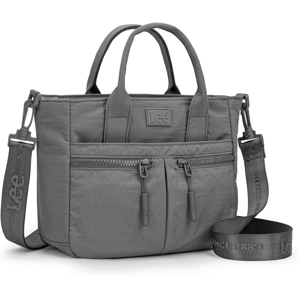 imageMontana West x Lee Mini Crossbody Bag for Women Nylon Tote Bag with Multiple PocketsDeep Green
