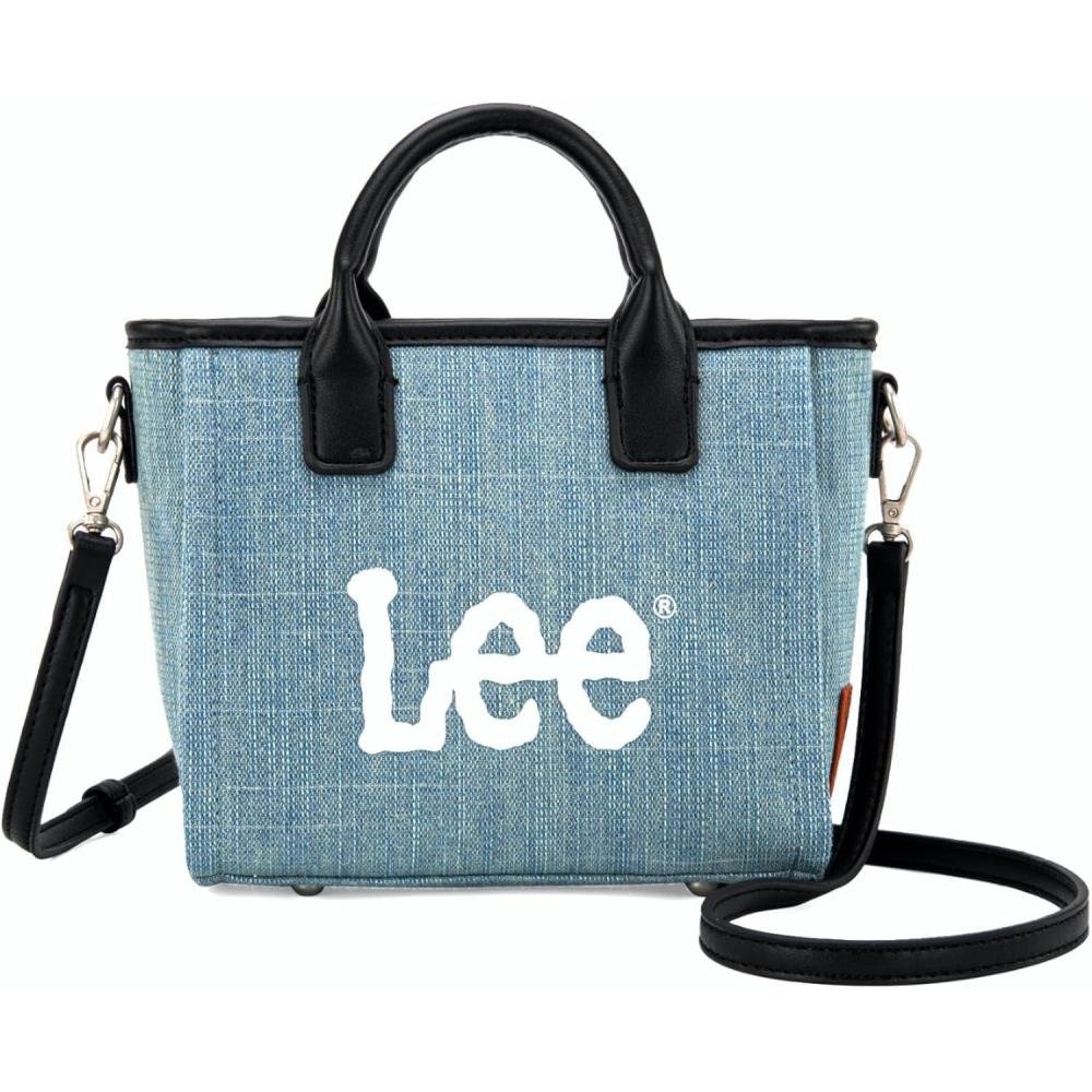 imageMontana West x Lee Tote Bag for Woman Denim Handbag Crossbody Shoulder Bag with StrapSmalllight Jean