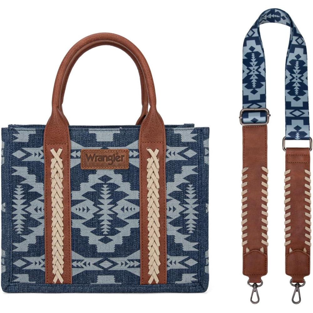 imageWrangler Aztec Tote Bag for Women Western Top Handle Handbags and PursesBcanvas Cottonjean