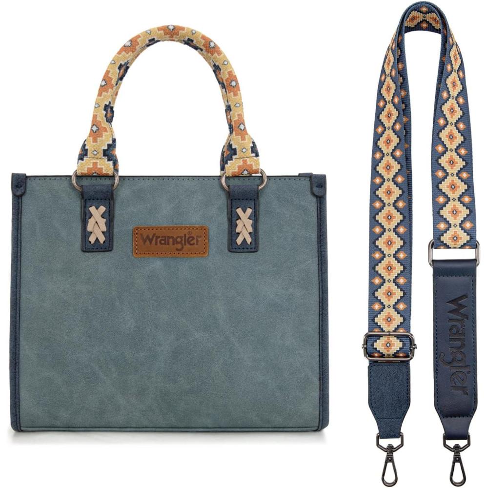 imageWrangler Tote Bag for Women Aztec Western Retro Purse Top Handle HandbagsAaztecjean