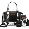 Black Cow Print