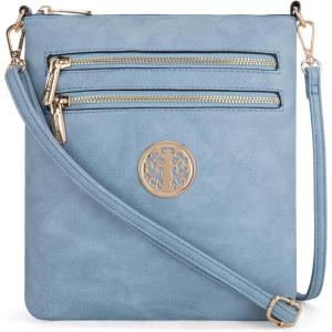 Montana West Crossbody Bags for Women Multi Pocket Cross Body Bag Purses with Adjustable Strap(B Jean)