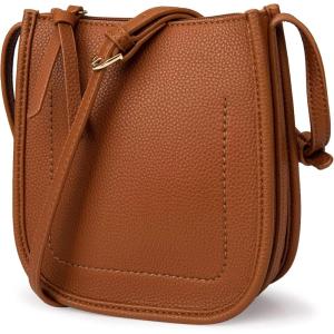 Montana West Crossbody Bags for Women Multi Pocket Cross Body Bag Purses with Adjustable Strap(Brown)