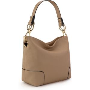 Montana West Medium Hobo Bags for Women Top Handle Satchel Shoulder Purse Bucket Handbag(Special-khaki)