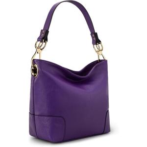 Montana West Medium Hobo Bags for Women Top Handle Satchel Shoulder Purse Bucket Handbag(Special-purple)