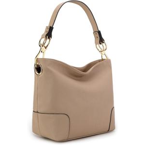Montana West Medium Hobo Bags for Women Top Handle Satchel Shoulder Purse Bucket Handbag(Special-tan)