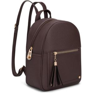 Montana West Mini Cute Backpack for Girls Anti Theft Backpack with Secured Zipper and Tassel(Mini Coffee)